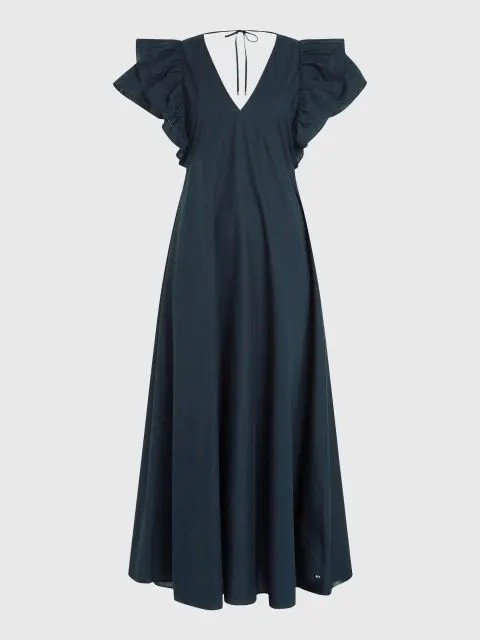 Co Sateen Frill Dress Slvls thumbnail 3