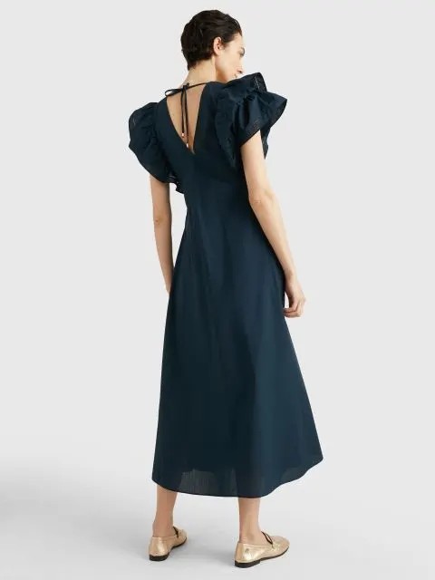 Co Sateen Frill Dress Slvls thumbnail 4