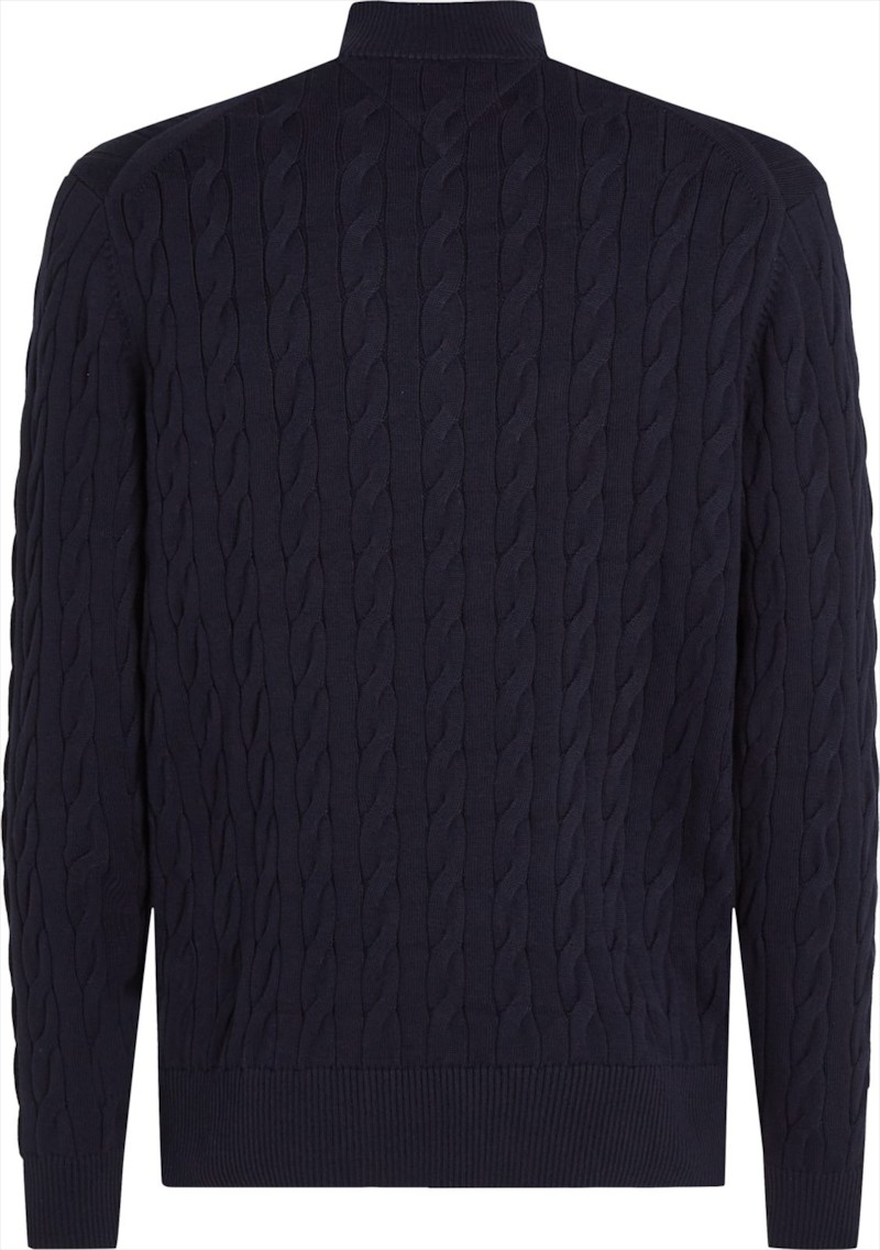 Classic Cotton Cable Zip Mock thumbnail 2