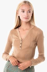 Lyocell Silk Henley Sweater thumbnail 3