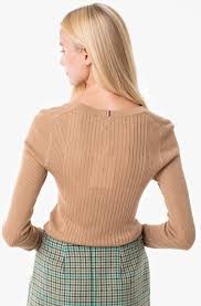 Lyocell Silk Henley Sweater thumbnail 4