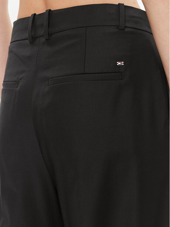 Wide Leg Pleated Wool Pant thumbnail 2