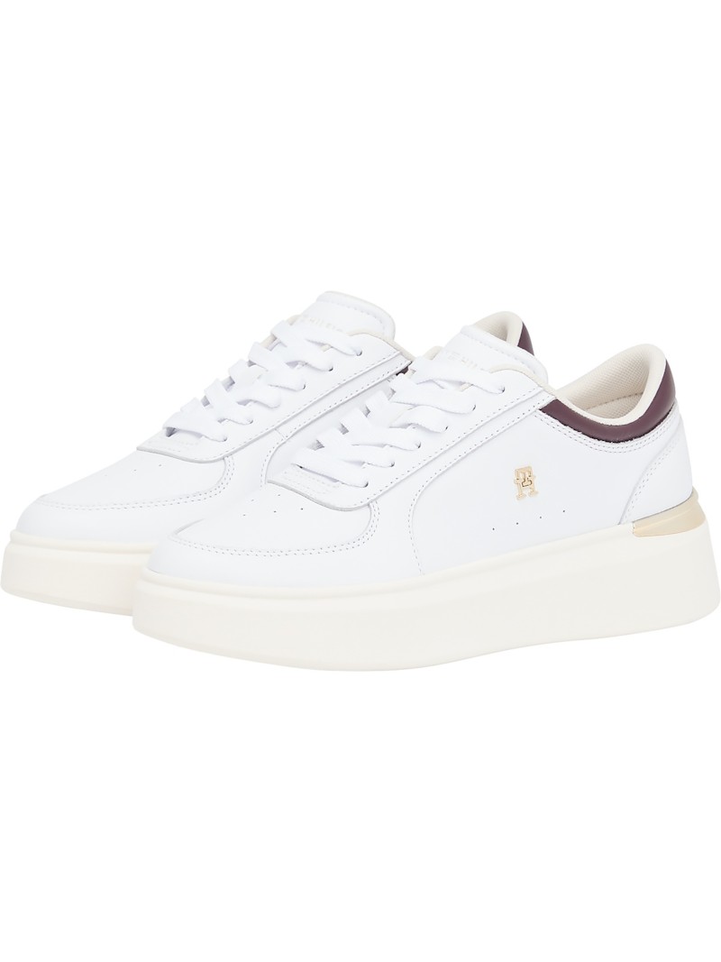 Shiny Leather Platform Sneaker thumbnail 3
