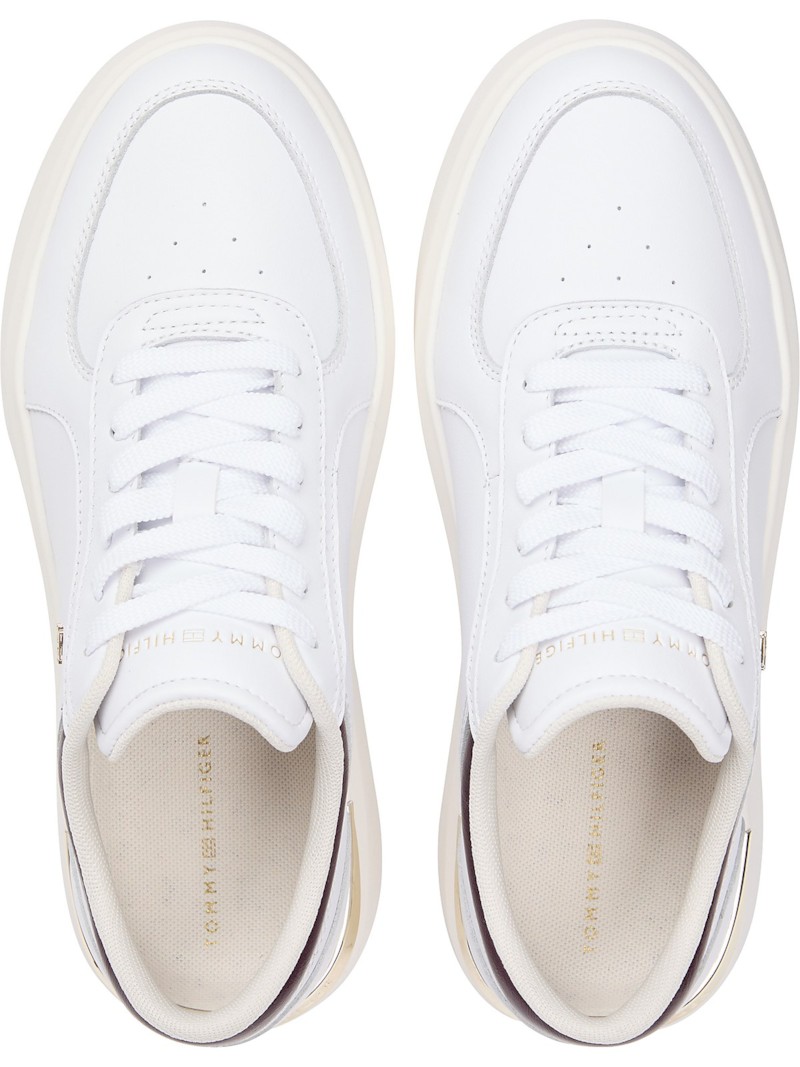 Shiny Leather Platform Sneaker thumbnail 4