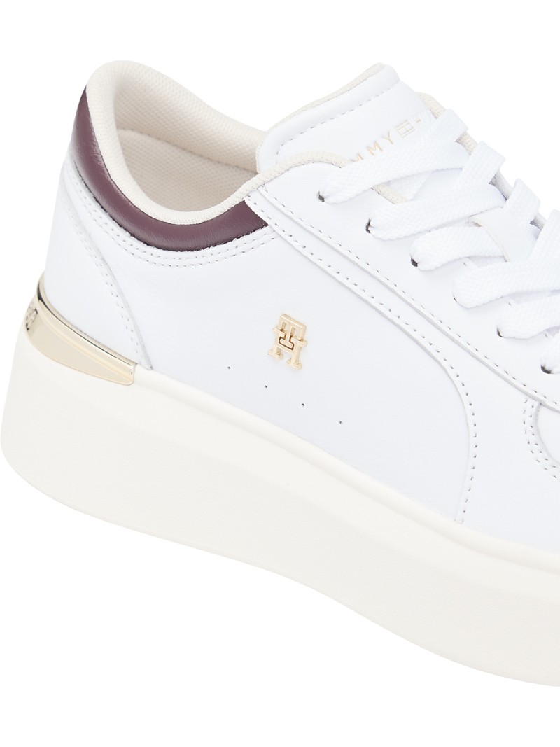Shiny Leather Platform Sneaker thumbnail 6