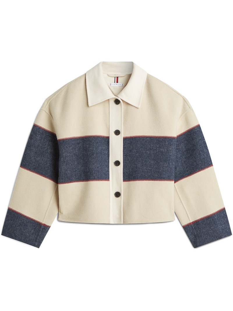 Df Wool Rugby Stripe Jacket