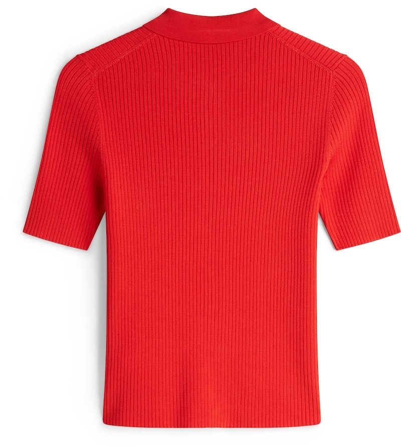 Rayon Rib Slim Polo Ss Swt thumbnail 2