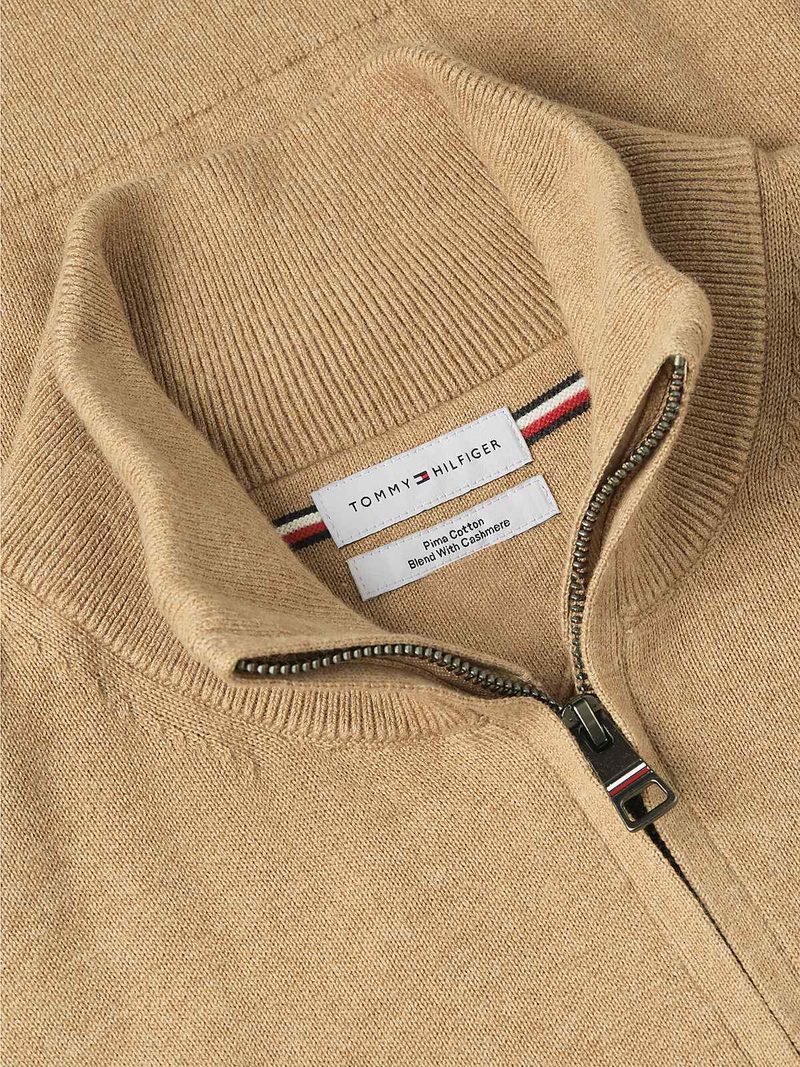 Pima Org Ctn Cashmere Zip Mock thumbnail 3