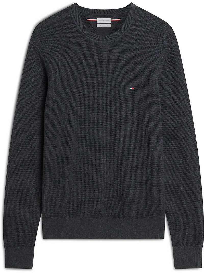 Pima Ctn Cash Structure Crewneck