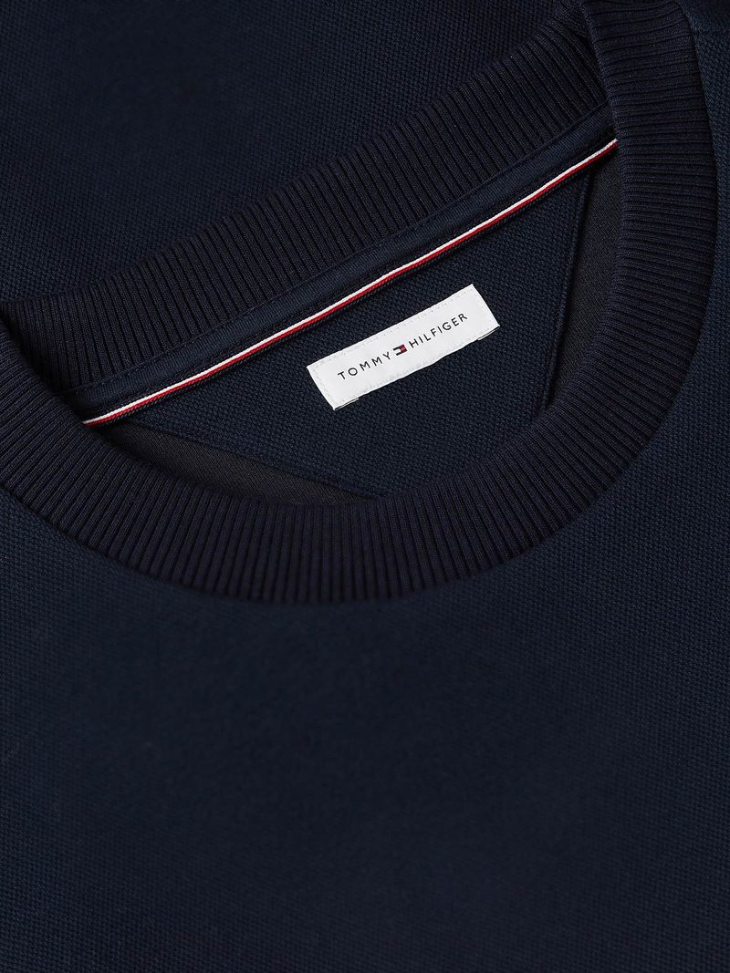 Pique Embossed Cneck Sweatshirt thumbnail 3
