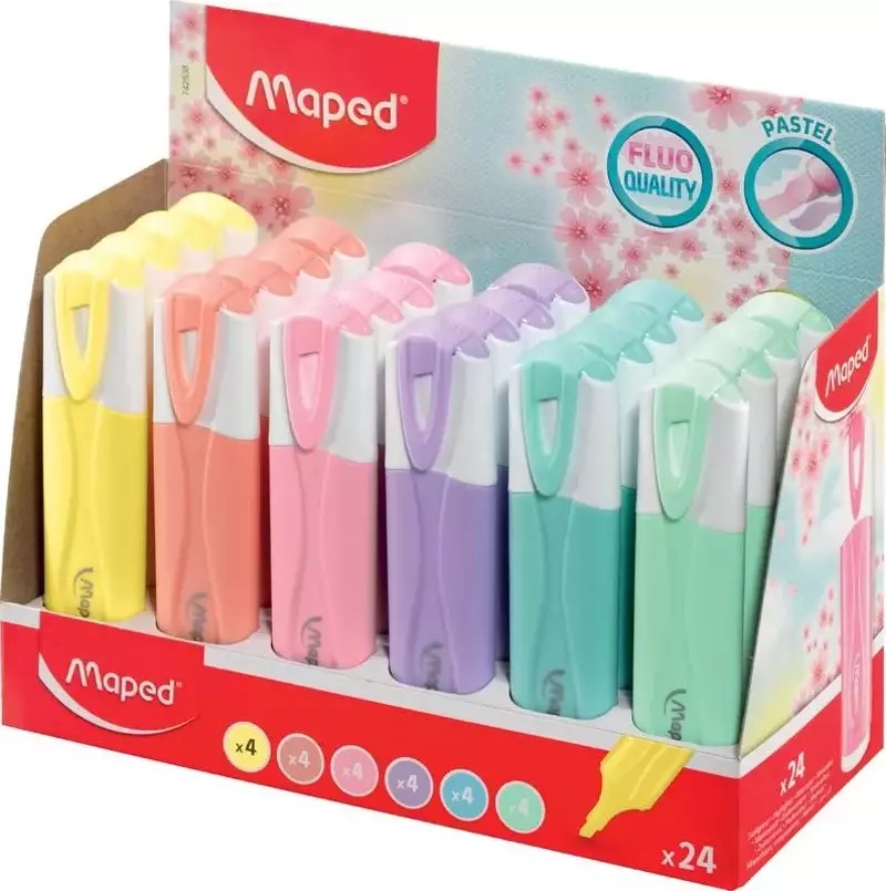 Markera Te Ndryshem Pastel Classic Display X24 Maped