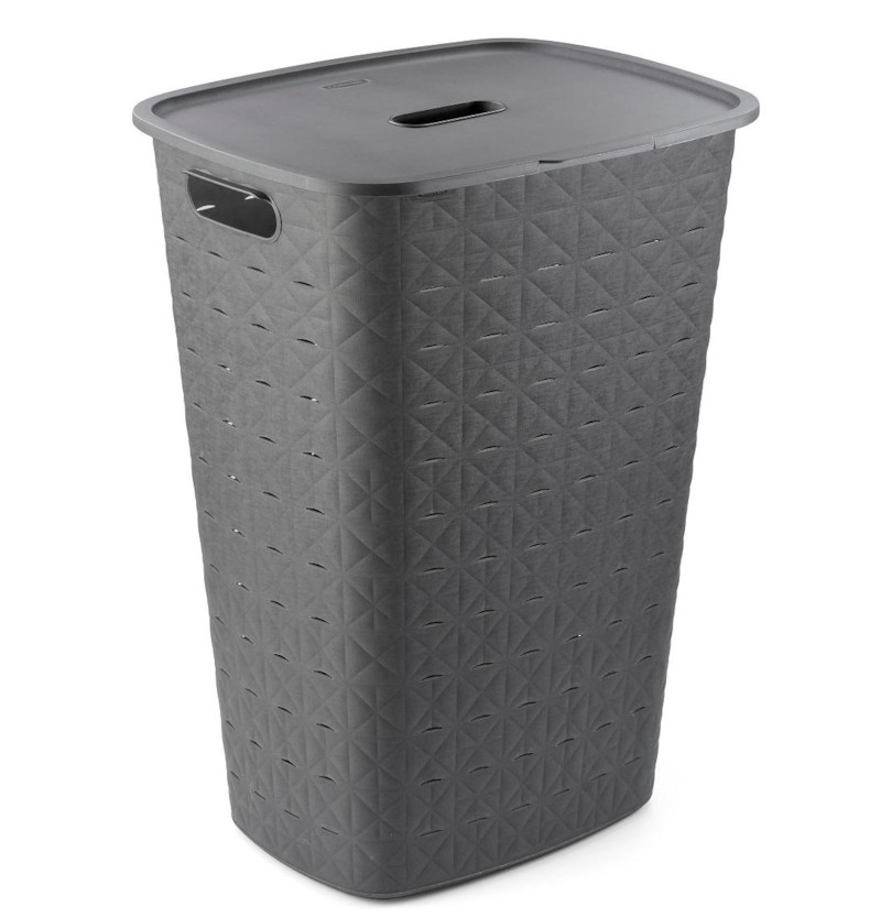 Shporte Per Rroba Gri E Errët 56L Laundry Hamper