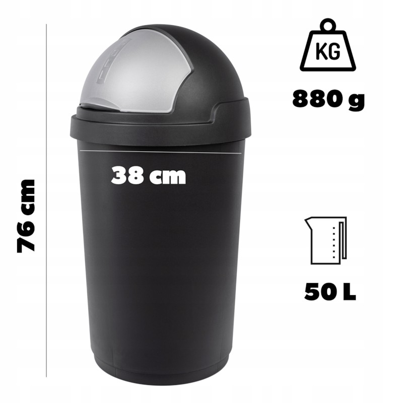 Shporte Per Mbeturina Refuse Bin 50L