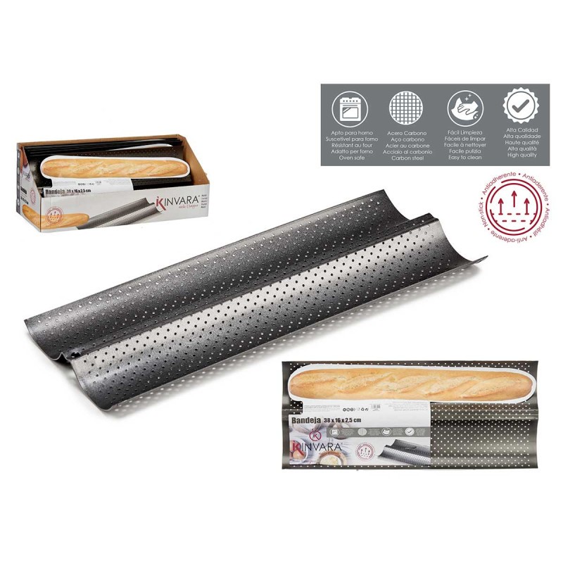 Tepsi  Metalike Për Pjekje Buke E Gjatë - 38Cm