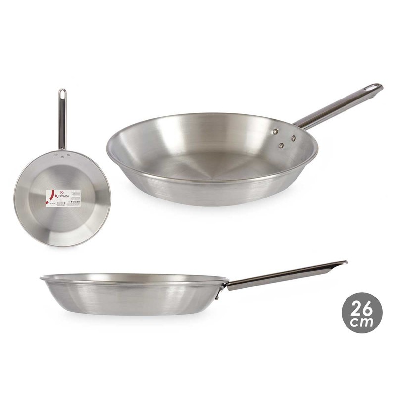 Tigan I Lehtë Alumini Me Dorezë, 26 Cm