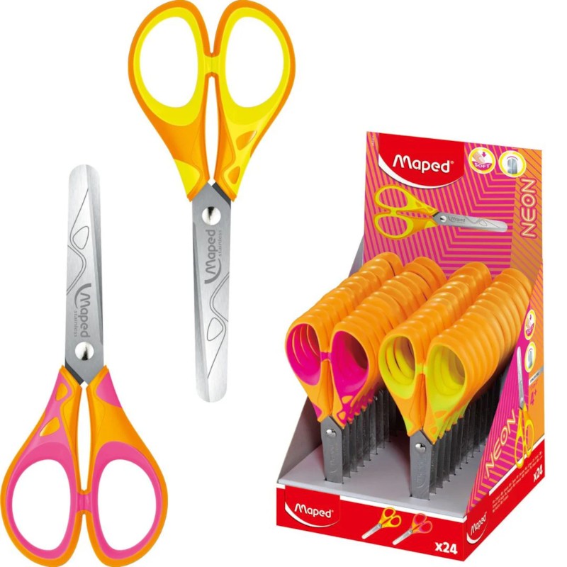 Gërshërë “Essentials Soft Neon 13Cm” – Display Mape