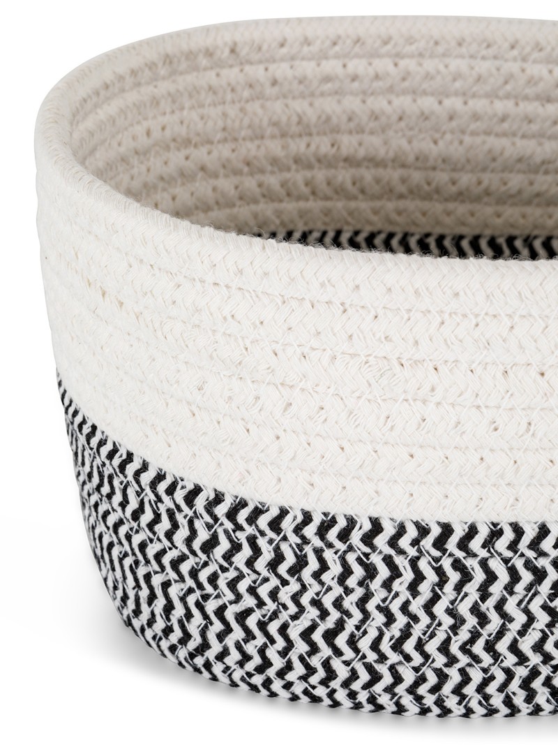 Cesto Corda B/N 18X1 Bco/