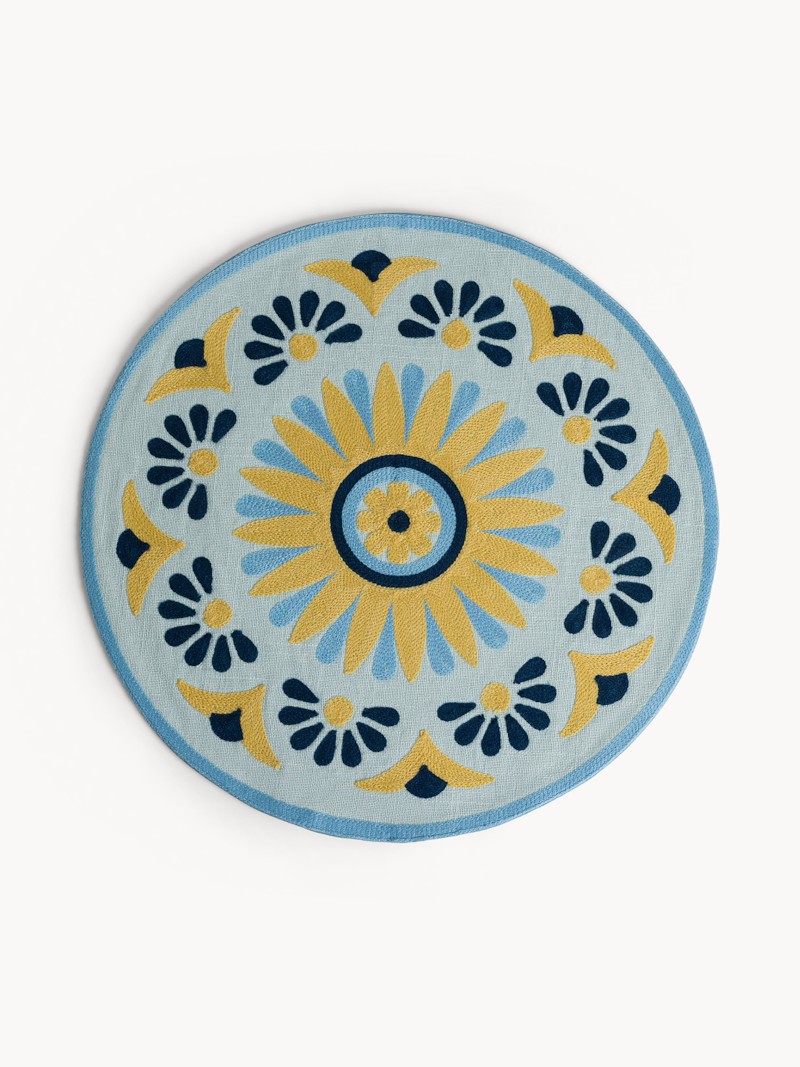 Mat Rot Embroidered Dia38