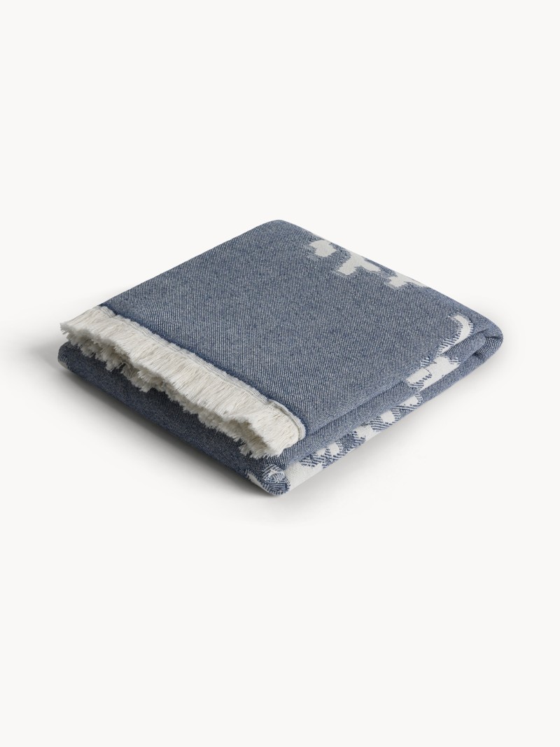 Throw Coral Blue     Cora