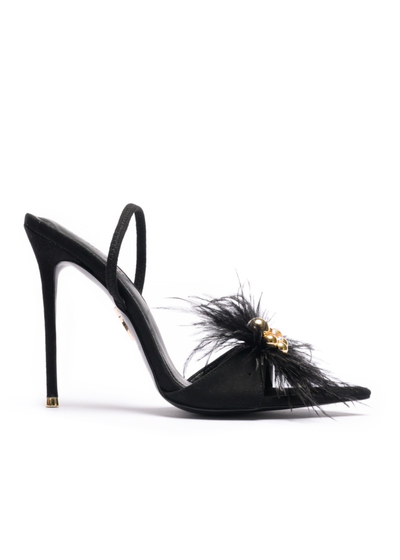 Rreze Black Dress Sandals