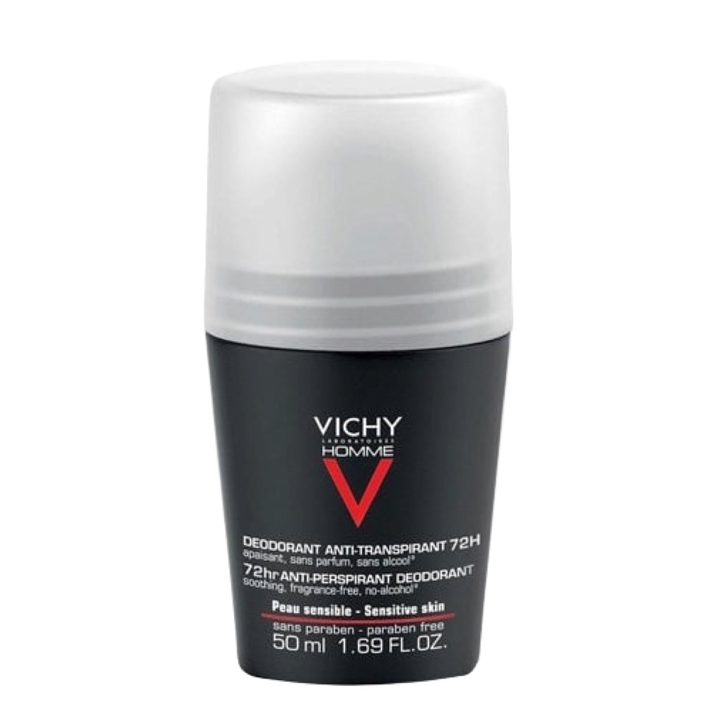 Vichy Homme Sensitive Skin 48Hr Roll-On Deodorant