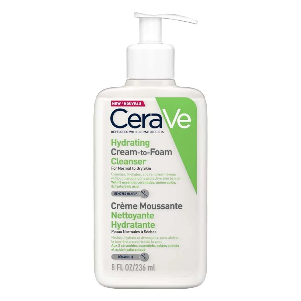Cerave Hydrating Cream To Foam Cleanser