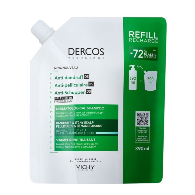 Vichy Anti-Dandruff Shampoo For Normal To Oily Hai
