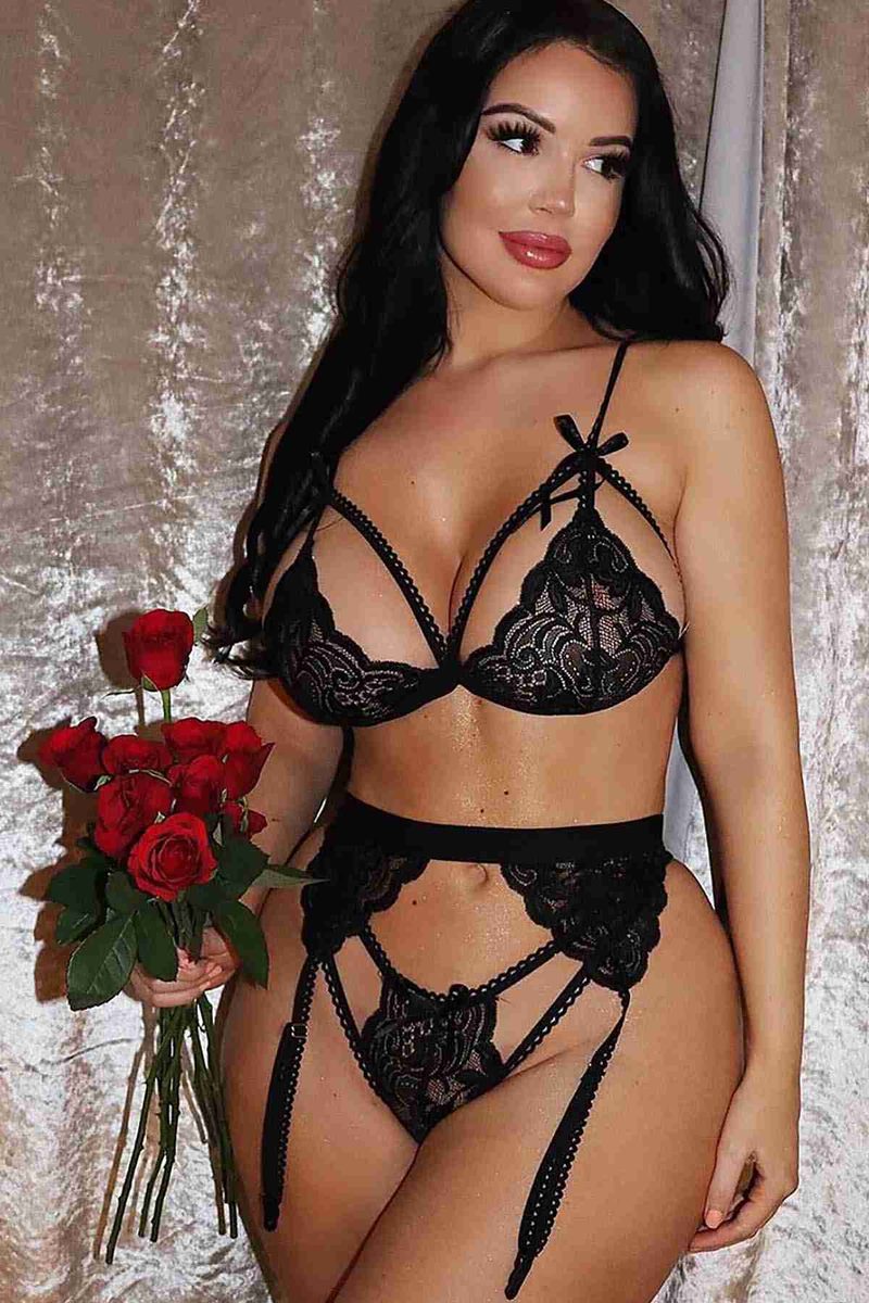 Nu-Ms2674 Black Garter Set